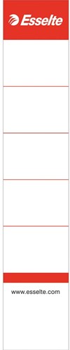 Esselte étiquettes de dos, non adhésives, ft 3 x 15,8 cm, paquet de 100 pièces, blanc 100 Stuk