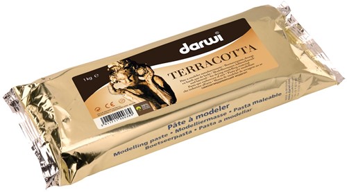 Darwi pâte à modeler Terracotta, paquet de 1 kg