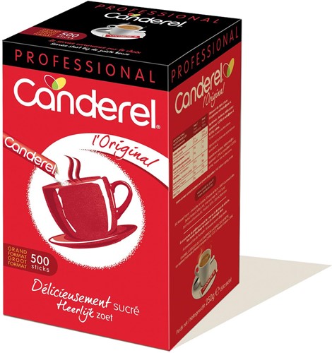 Canderel suikersticks, 0,5 g, doos van 500 stuks 500 Stuk