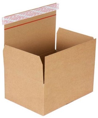 Boîte d'expédition, cannelure simple, speedbox, blanc, ft 213 x 153 x 109 mm