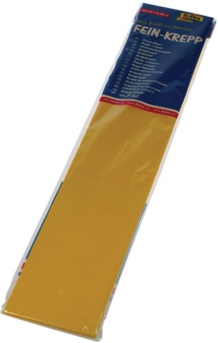 Folia papier crépon, jaune 1 Stuk