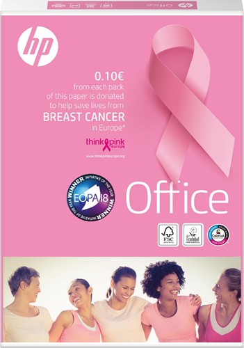 HP Office Pink Ream papier reprographique, ft A4, 80 g, paquet de 500 feuilles
