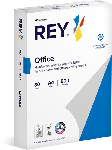 Rey Office Document printpapier ft A4, 80 g, pak van 500 vel 500 Vel