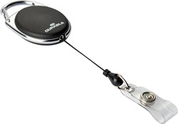 Durable enrouleur avec mousqueton Style, 80 cm, noir 10 Stuk