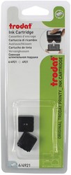 Trodat tampon encreur de rechange noir, pour cachet 4921, blister de 2 pièces