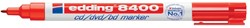 Edding permanent marker voor CD/DVD/BD e-8400 rood 1 Stuk