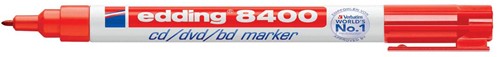 Edding permanent marker voor CD/DVD/BD e-8400 rood 1 Stuk