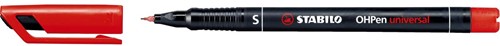 STABILO OHPen universal, OHP-marker, permanent, superfijn 0,4 mm, rood 1 Stuk