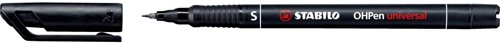 STABILO OHPen universal, OHP-marker, permanent, superfijn 0,4 mm, zwart 1 Stuk