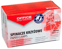 OFFICE products vlinderklemmen, 41 mm, gegalvaniseerd, doos van 50 stuks