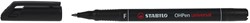 STABILO OHPen universal, OHP-marqueur, permanent, fine 0,7 mm, noir 1 Stuk