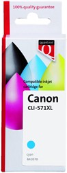 Inktcartridge Quantore Canon Cli-571XL blauw 1 Stuk