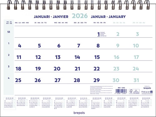 Brepols maandkalender, 2026 1 Stuk