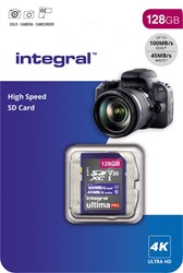 Integral geheugenkaart SDXC V30,  128 GB 1 Stuk