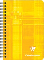 Clairefontaine schrift ft 9,5 x 14 cm, 180 bladzijden, gelijnd, spiraalbinding, geassorteerde kleuren 1 Stuk-2