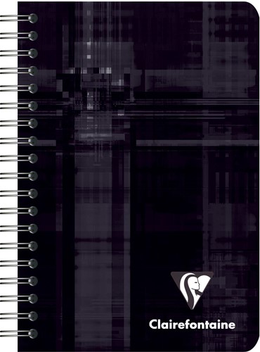 Clairefontaine schrift ft 9,5 x 14 cm, 180 bladzijden, gelijnd, spiraalbinding, geassorteerde kleuren 1 Stuk-3