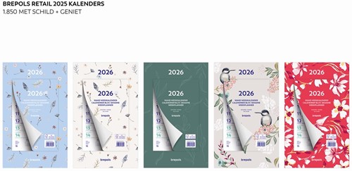 Brepols wand week kalender, fantasy 2026