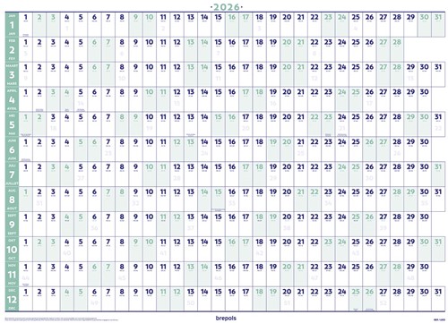 Brepols jaarplanner, 2026