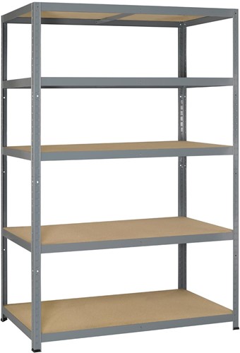 Avasco étagère Strong 265, ft 196 x 120 x 50 cm, 5 tablettes, galvanisé