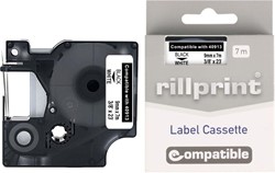 Rillprint ruban D1 compatible pour Dymo 40913, 9 mm, noir sur blanc