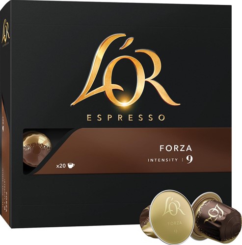 Douwe Egberts L'Or Intensity koffiecapsules, Forza, pak van 20 stuks 20 Stuk