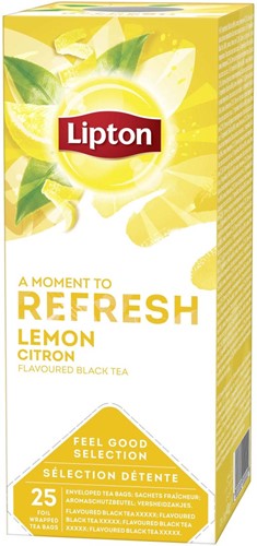 Lipton thee Feel Good Selection, citroen, pak van 25 zakjes 25 Stuk