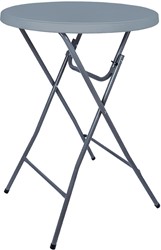 Table debout BT200, gris, diamètre 80 cm