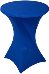 Housse pour table debout, diamètre 80 cm, bleu