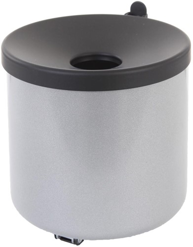 V-part cendrier mural anit-feu 2 l, acier inoxydable, gris et noir