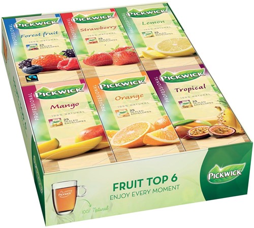 Pickwick thee, combipack fruitthee, pak van 150 stuks 150 Stuk