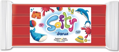 Darwi pâte à modeler Softy, rouge