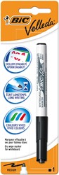 Bic Velleda marqueur pour tableaux blancs 1741, noir, sous blister