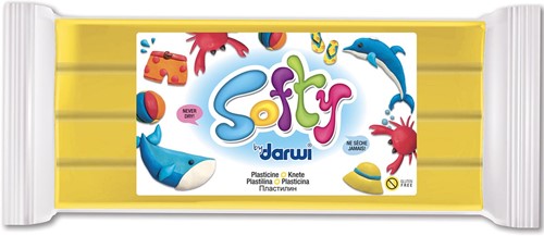 Darwi pâte à modeler Softy, jaune