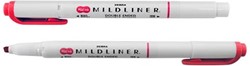 ZEBRA MILDLINER surligneur à deux pointes, rouge