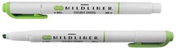 ZEBRA MILDLINER markeerstift, dubbele punt, groen