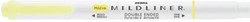 ZEBRA MILDLINER markeerstift, dubbele punt, geel