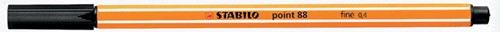 STABILO point 88 fineliner, zwart 1 Stuk