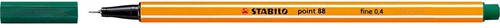 STABILO point 88 fineliner, vert pin 1 Stuk