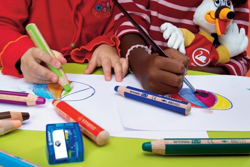 STABILO woody 3in1 kleurpotlood, etui van 10 stuks in geassorteerde kleuren-1