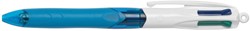 Bic 4 Colours Grip 4-kleurenbalpen, medium, klassieke inktkleuren, lichaam blauw 1 Stuk