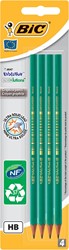 Bic crayon Evolution 650 HB, blister de 4 pièces
