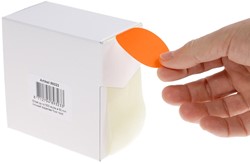 Rillprint étiquettes rondes, diamètre 50 mm, rouleau de 500 pièces, rouge fluo