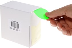 Rillprint étiquettes rondes, diamètre 50 mm, rouleau de 500 pièces, vert fluo