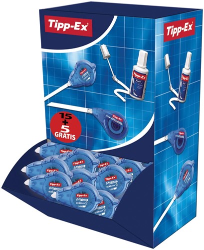 Tipp-ex dérouleur de correction ECOlutions Easy Refill, boîte de 20 pièces (15 + 5 GRATUITES) 20 Stuk