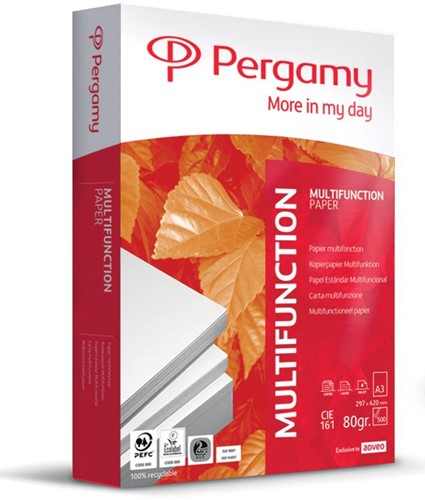 Pergamy Multifunction printpapier ft A3, 80 g, pak van 500 vel