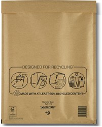 Mail Lite luchtkussenenveloppen, goud, H/5, 270 x 360 mm, doos van 100 stuks