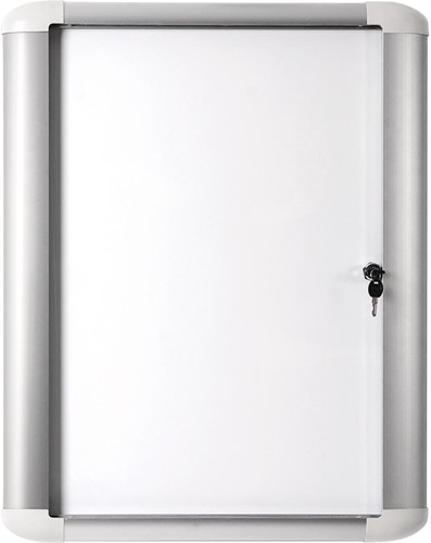 Pergamy Excellence vitrine en verre avec surface magnétique, pour l'extérieur, ft 4 x A4