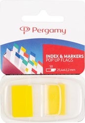 Pergamy index ft 43 x 25 mm, geel