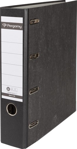 Pergamy ordner dubbel, voor ft A4, gewolkt, 8 cm zwart
