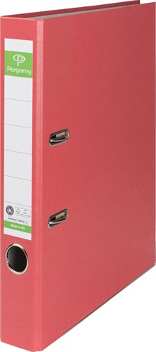 Pergamy classeur,pour ft A4,en Recycolor papier, dos de 5 cm, rouge